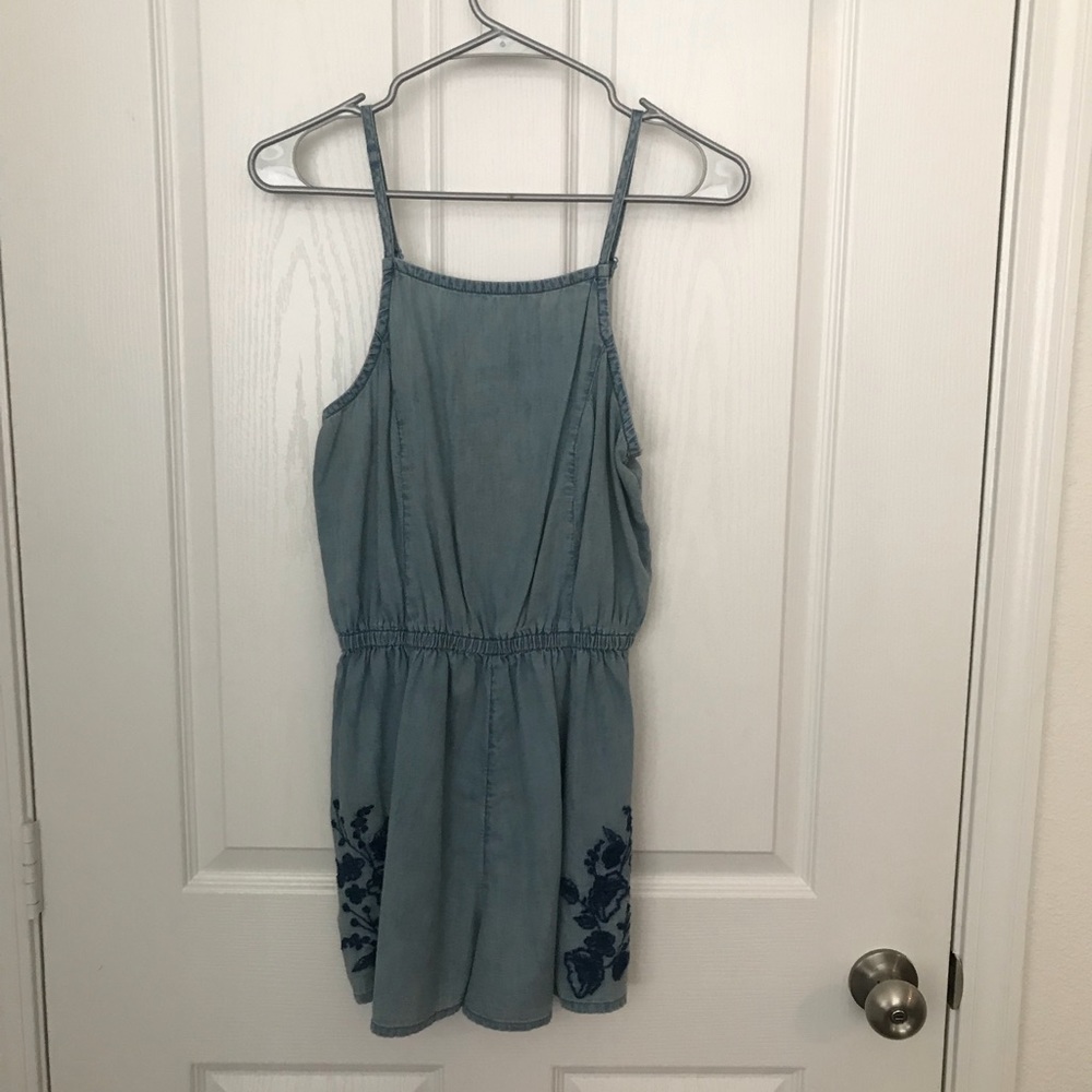 Denim romper
